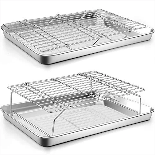 Efficient 16 Inch Baking Sheet with Rack Set Powerful