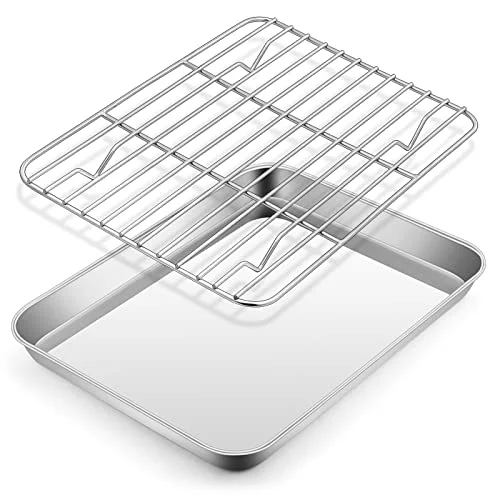 Clean Metal Toaster Oven Tray Set 2 Count Advanced