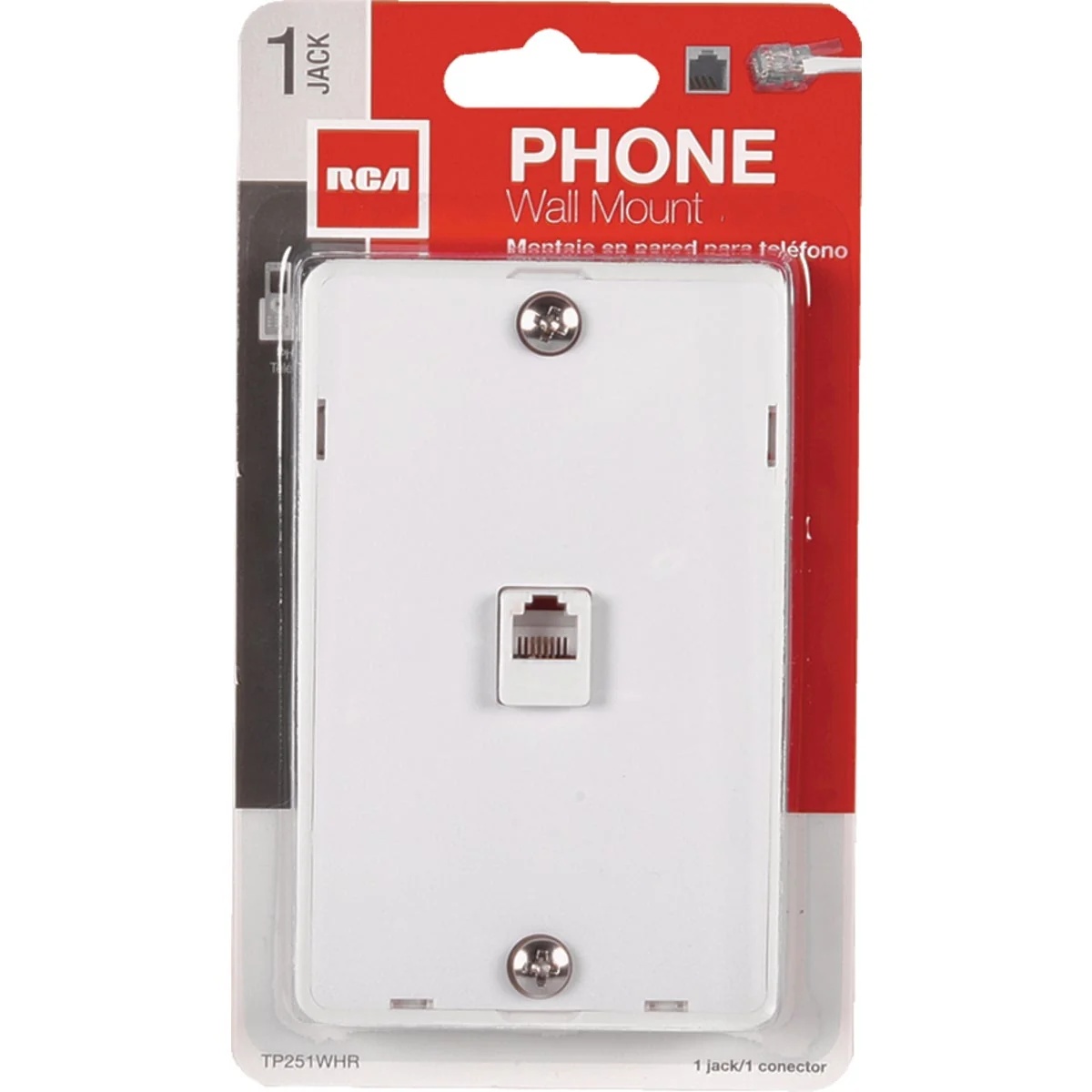 Innovative RCA White Wall Telephone Jack Fine Crafted