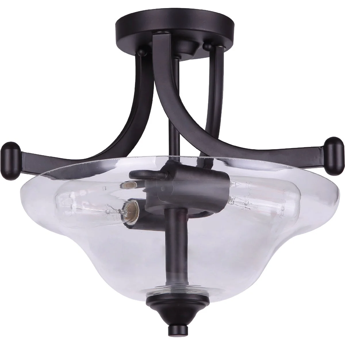 Specialty Home Impressions 15 In. Oil Rubbed Bronze Semi-Flush Mount Ceiling Light Fixture First-Class