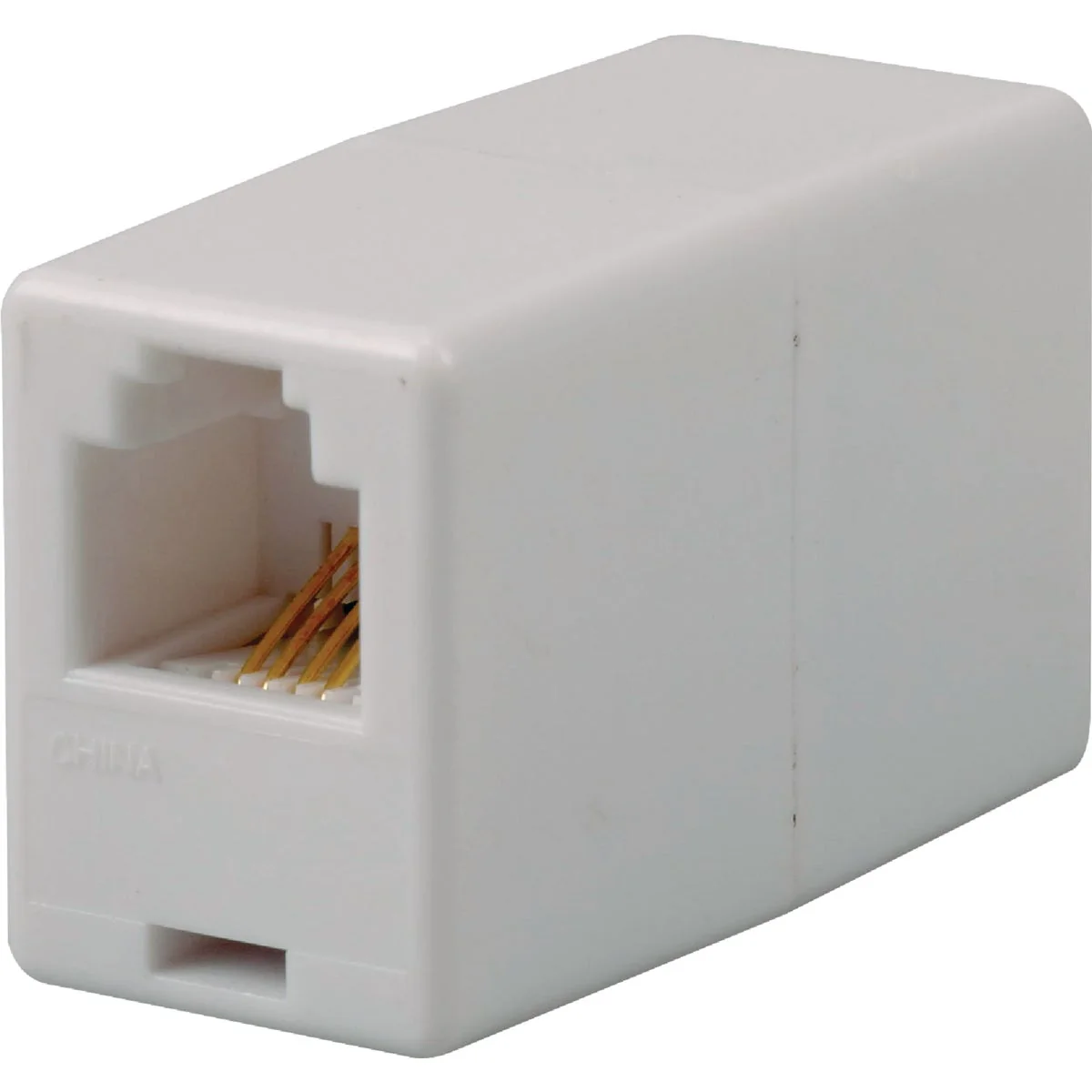 Green RCA White Inline Phone Cord Coupler Unique