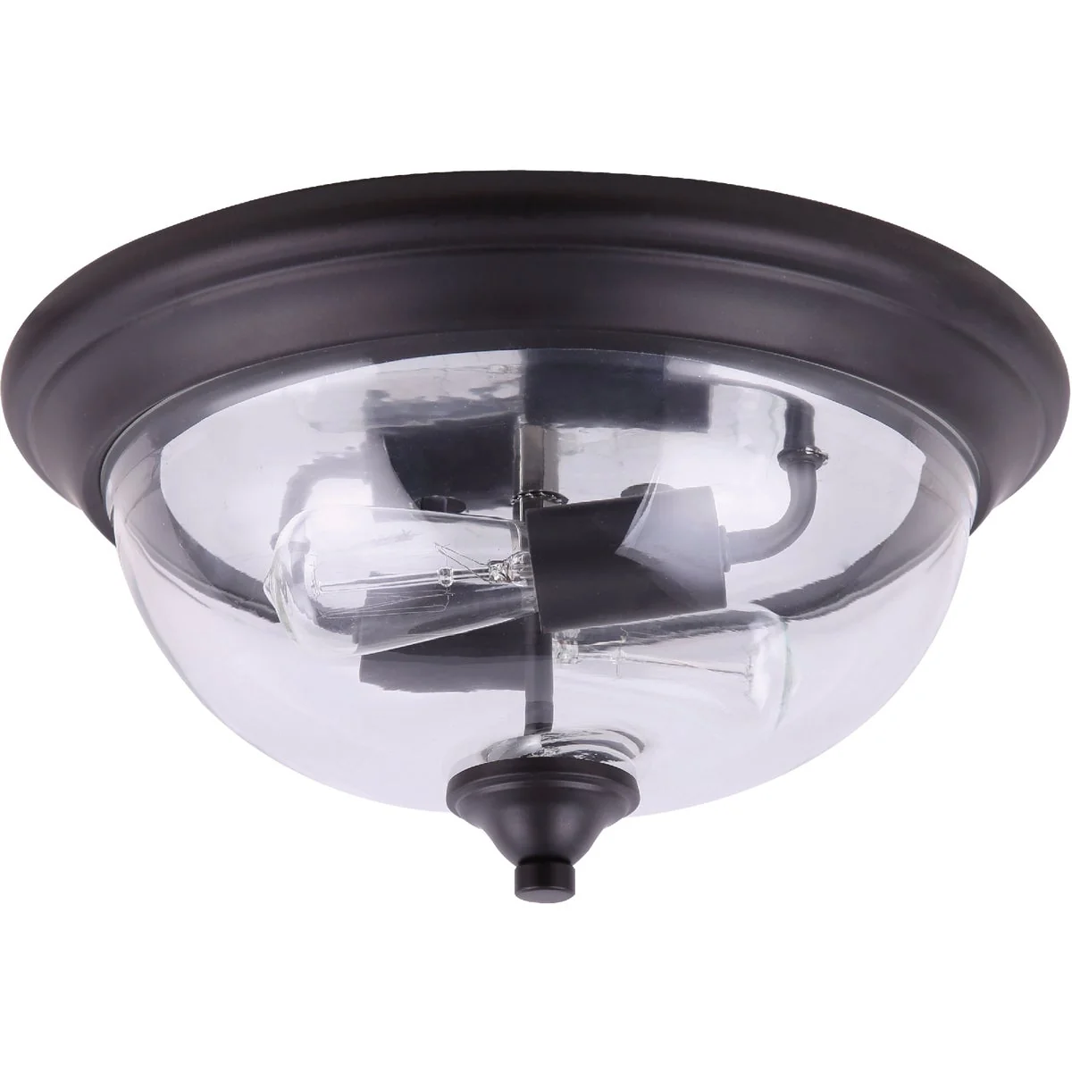 Superior Home Impressions 13.75 In. Oil Rubbed Bronze Flush Mount Ceiling Light Fixture Lightweight