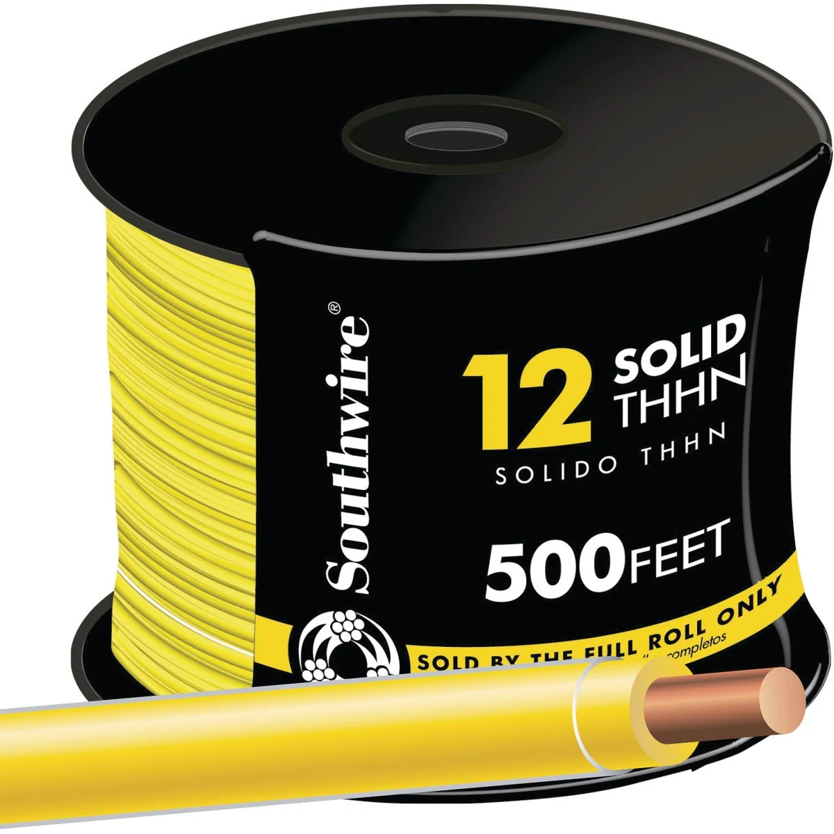Innovative Southwire 500 Ft. 12 AWG Solid Yellow THHN Electrical Wire Unique