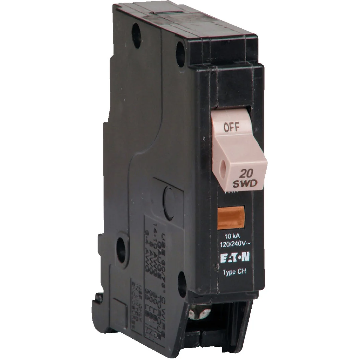 Long-Lasting Eaton CHF 20A Single-Pole Standard Trip Circuit Breaker Fast
