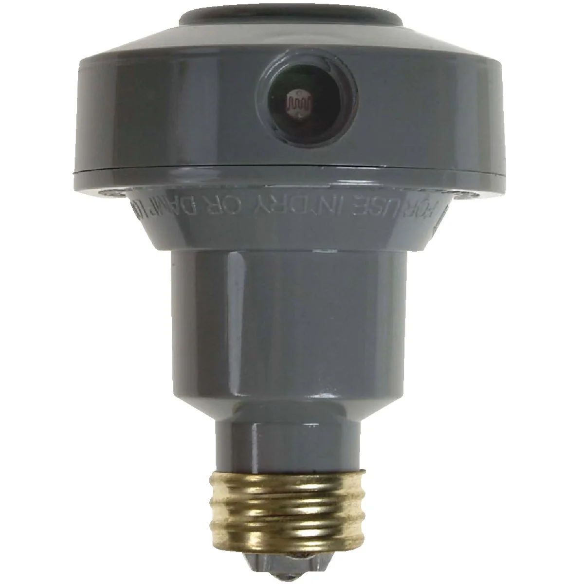 Smart Amerelle Screw-In Gray Floodlight Photocell Lamp Control Casual