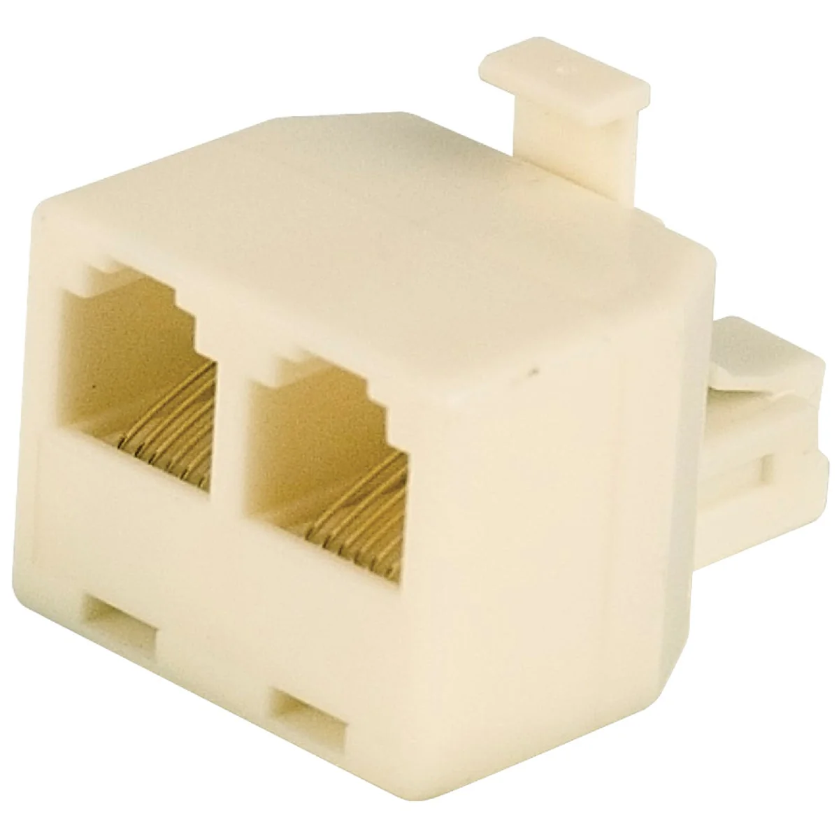 Elegant RCA Almond 2-Line Phone Splitter Eco-Friendly