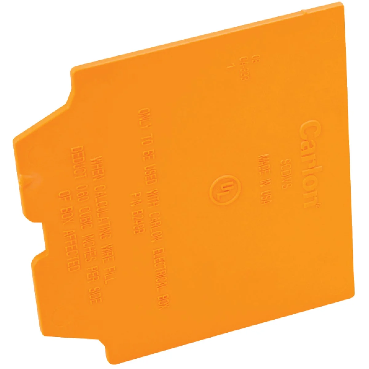 Selected Carlon 2-Gang PVC Low-Voltage Divider Plate Premium Material