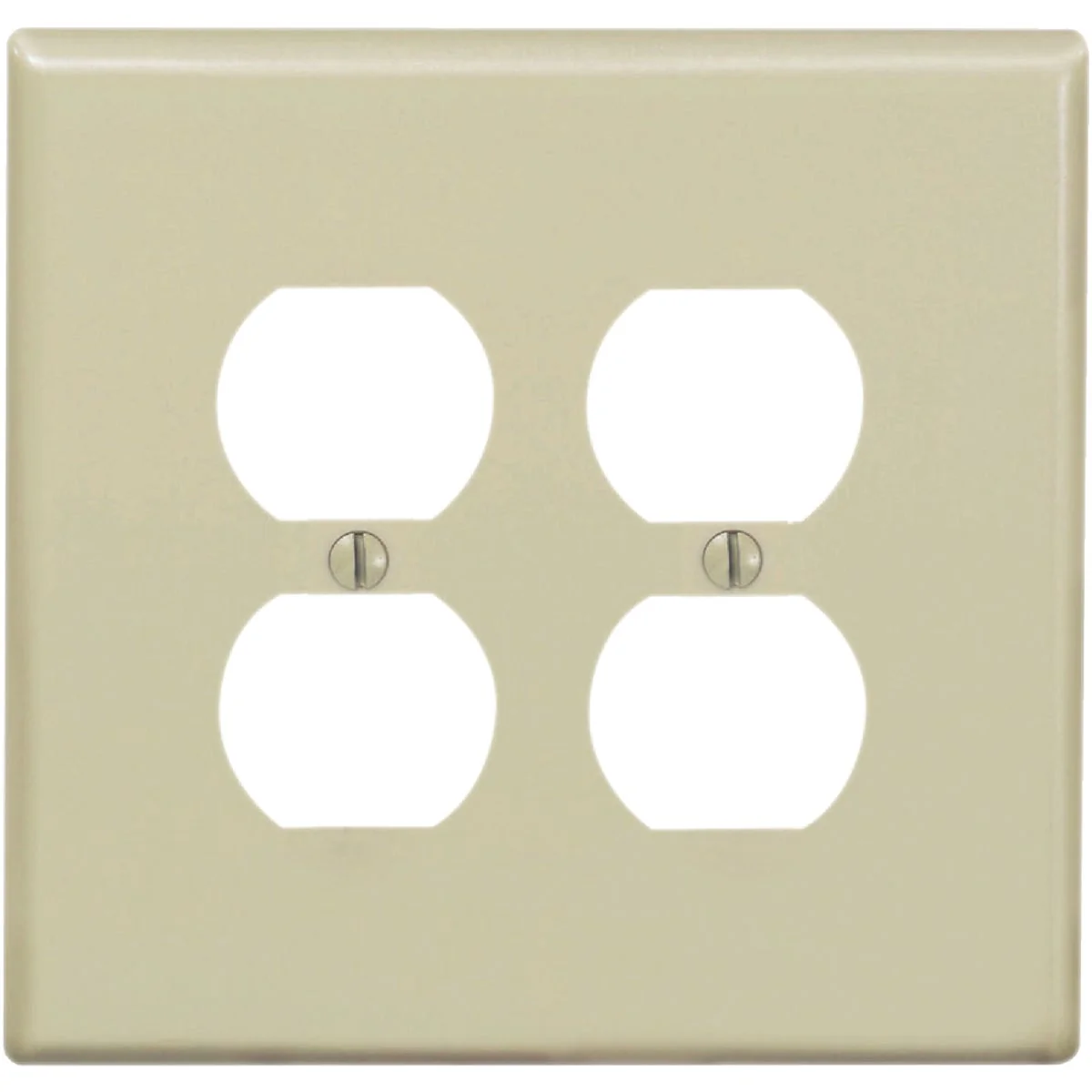 Lightweight Leviton Mid-Way 2-Gang Thermoplastic Nylon Outlet Wall Plate Ivory Unique