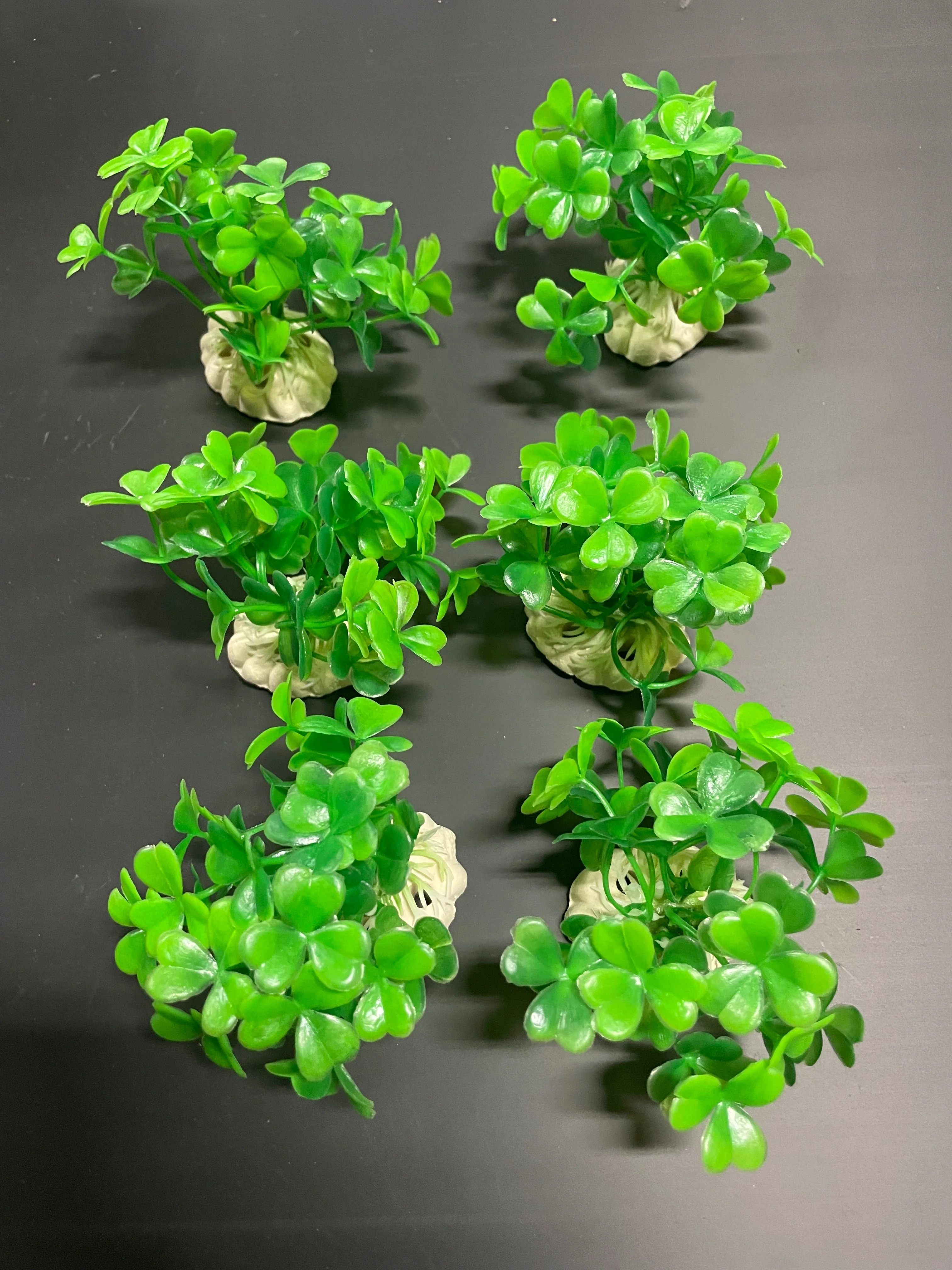 Fast PREMIUM Small Artificial Aquarium Plants - Set of 6 - Aquatics Safe Authentic