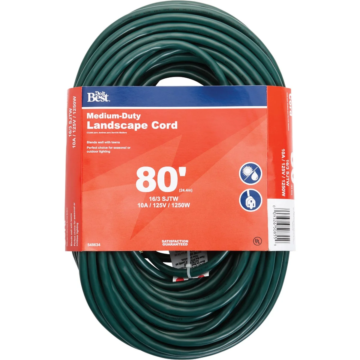 Premium Material Do it 80 Ft. 16 3 Landscape Extension Cord Official