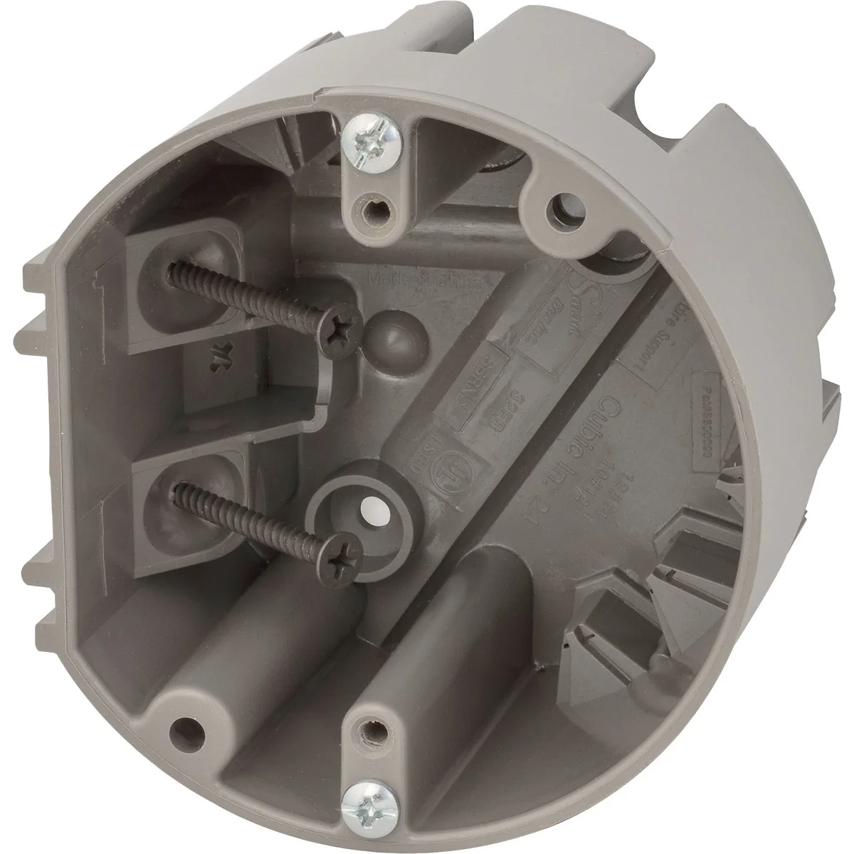 Proven Madison Electric Smart Box 50 Lb. Rating Screw On PVC Molded Ceiling Box Lightweight