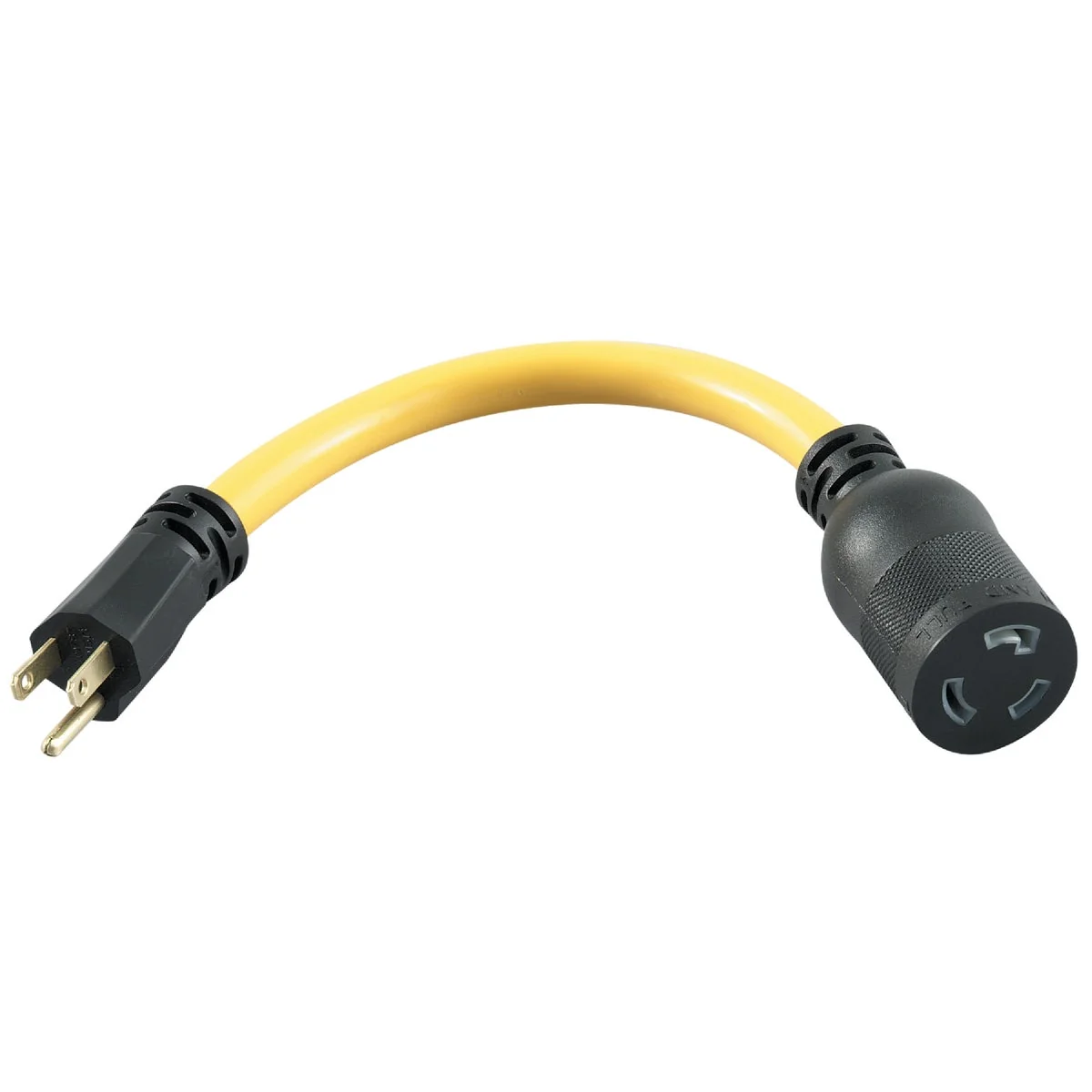 Official Coleman Cable 9 In. 15A 125V Locking Adapter Cord Powerful