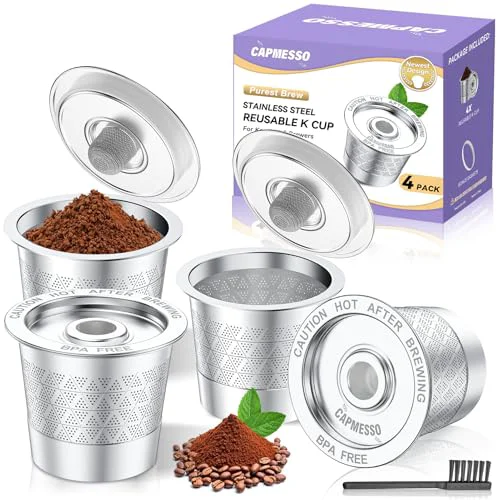 User-Friendly Reusable K Cups for Keurig 1.0 4 Count Fine