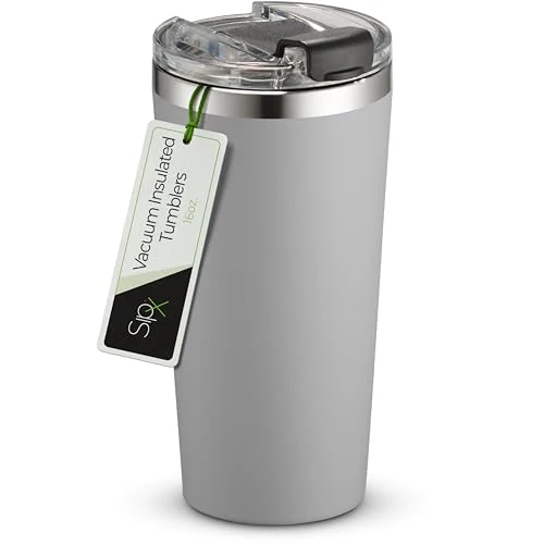 Versatile 16 oz Insulated Coffee Tumbler with Leakproof Lid High-Grade