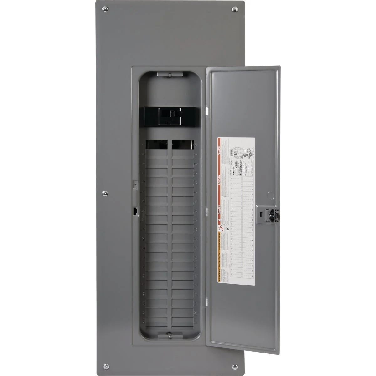 Powerful Square D Homeline 200A 40-Space 80-Pole Indoor Meter Breaker Panel Safe