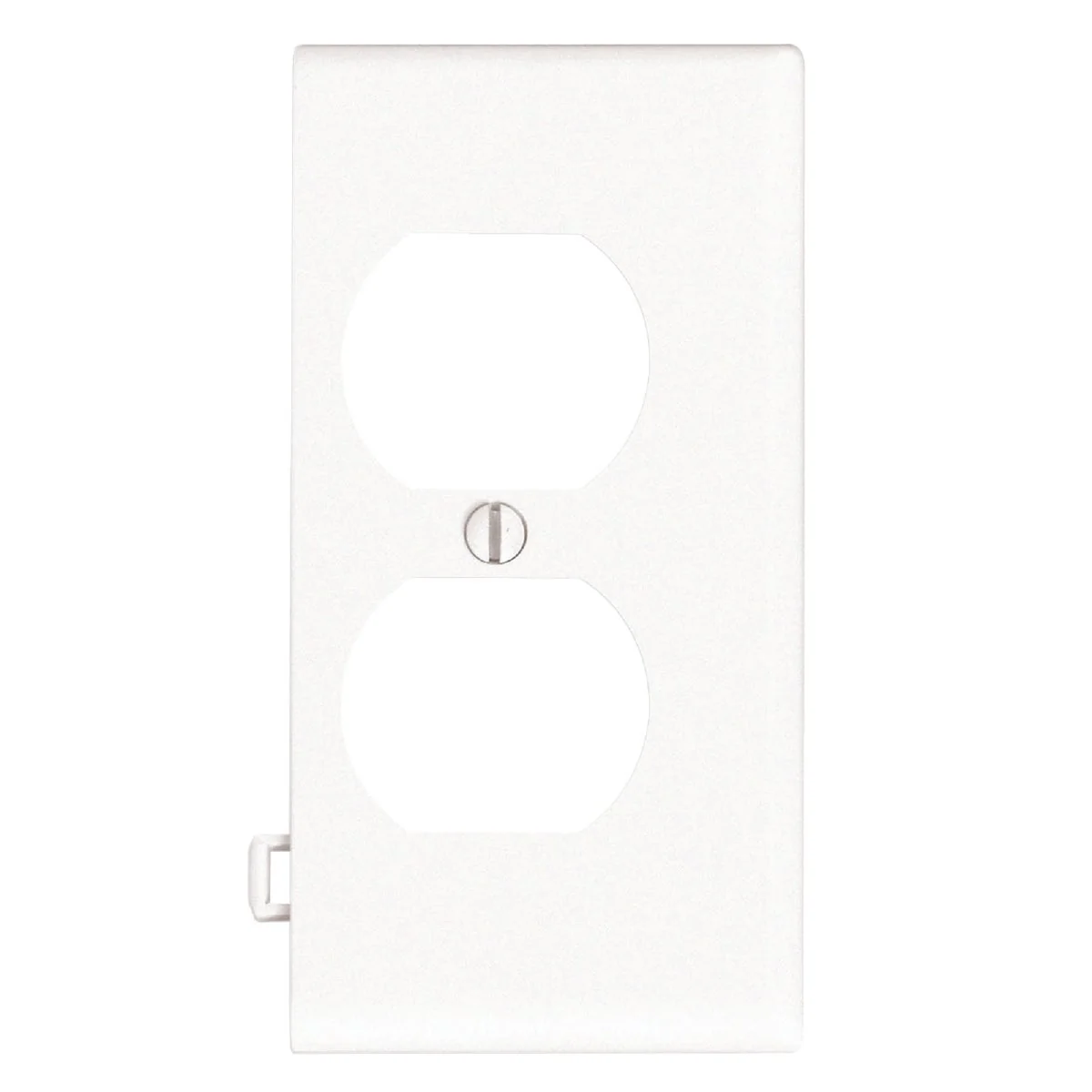 Outstanding Leviton Duplex End Sectional 1-Gang Plastic Outlet Wall Plate White Premium Material