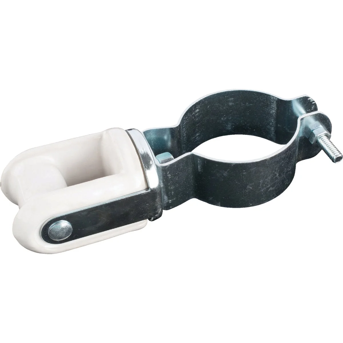 Fast Carlon 2 In. Pipe Mount Porcelain Steel Wire Holder Safe
