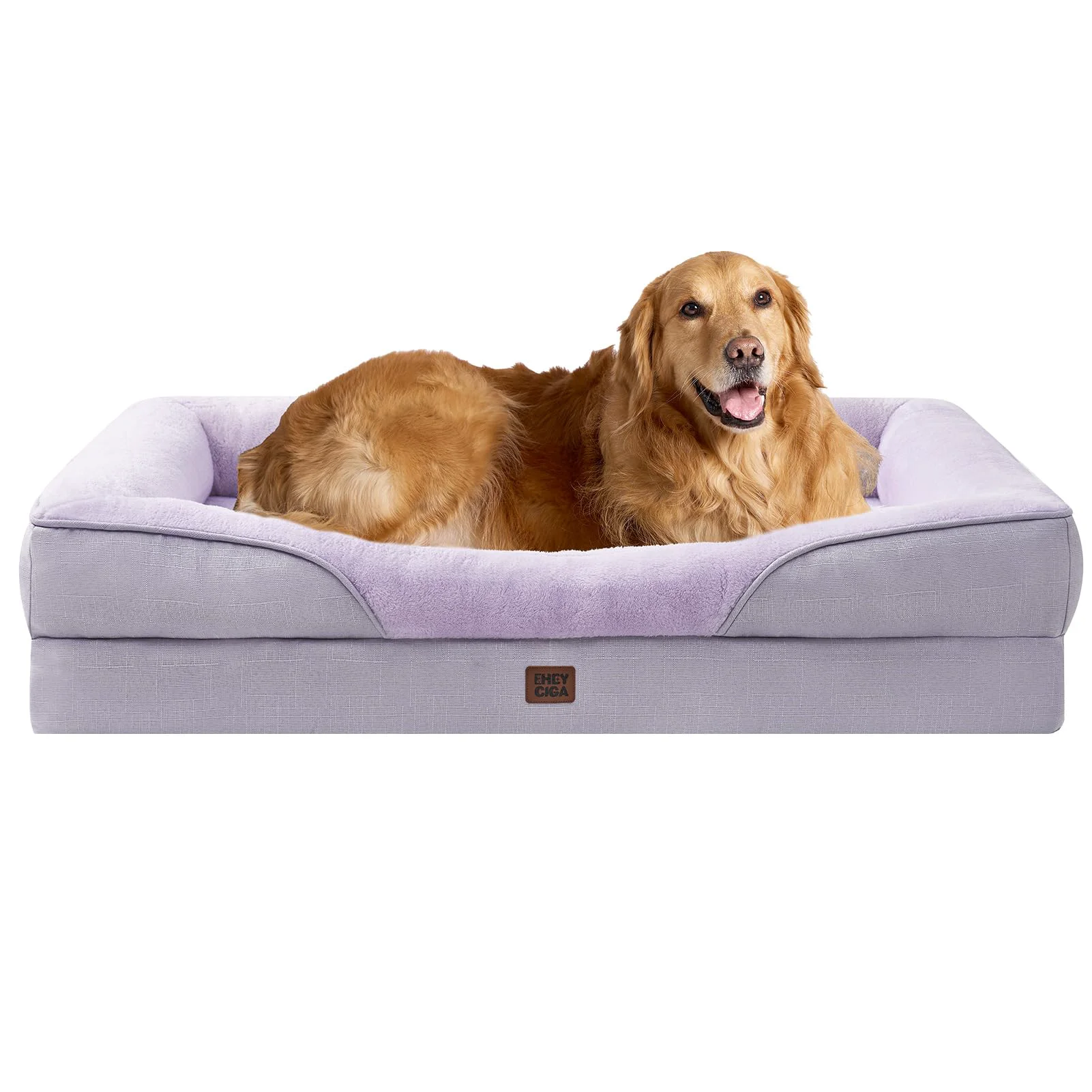 Healthy EHEYCIGA Memory Foam XL Dog Bed – 42x30x7.5-Inch Orthopedic Sofa with Waterproof Top Purple Clean
