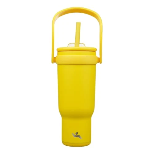 Sophisticated 40 oz Tumbler with Handle and Straw Dependable