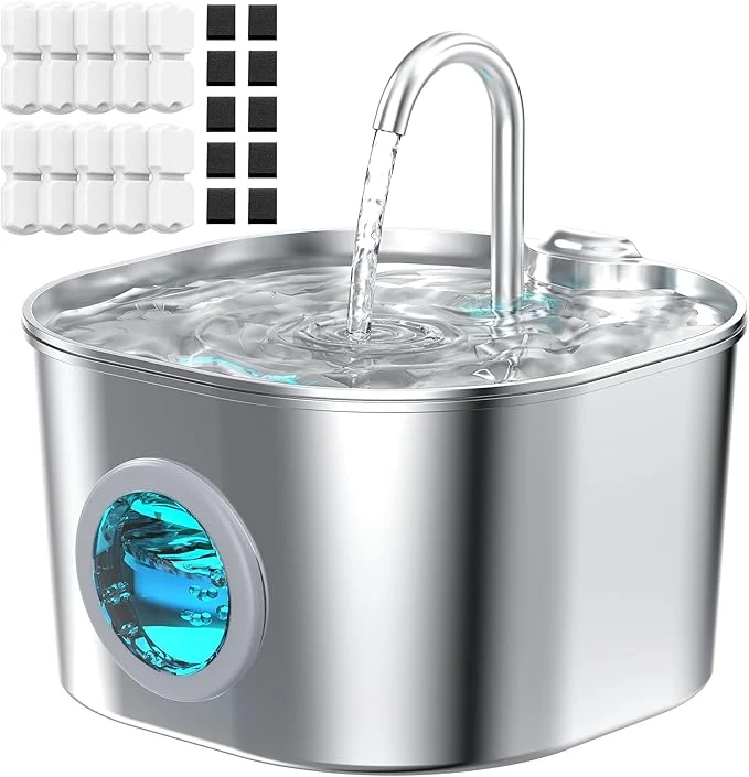 High-Grade Cat Water Fountain Stainless Steel Pet Fountains Excellent