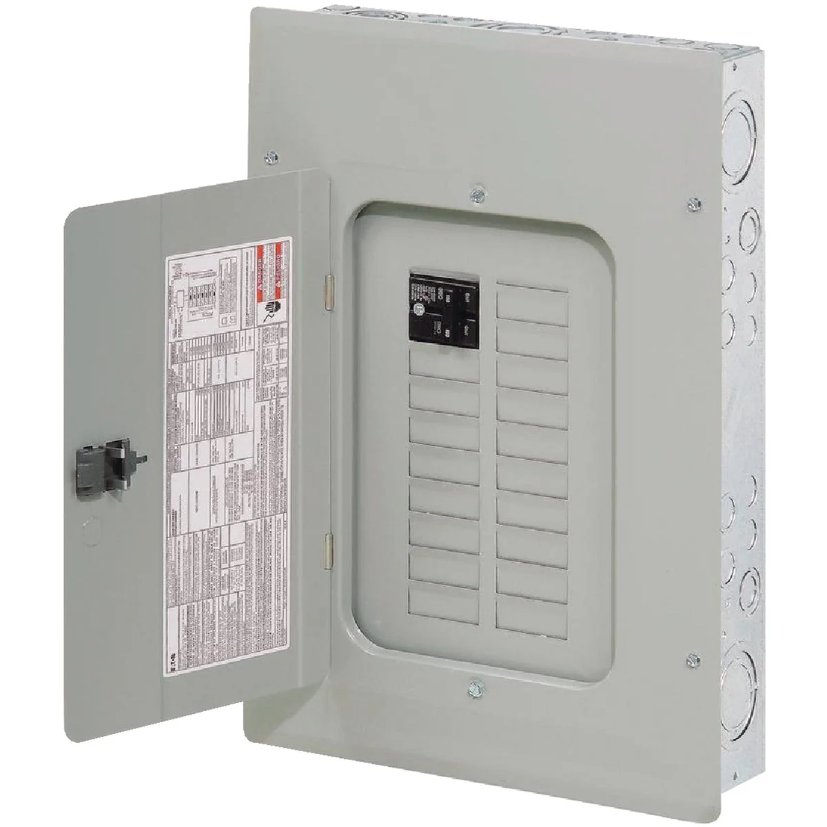 Contemporary Eaton BR 100A 16-Space 32-Circuit Indoor Plug-On Neutral Load Center Refined