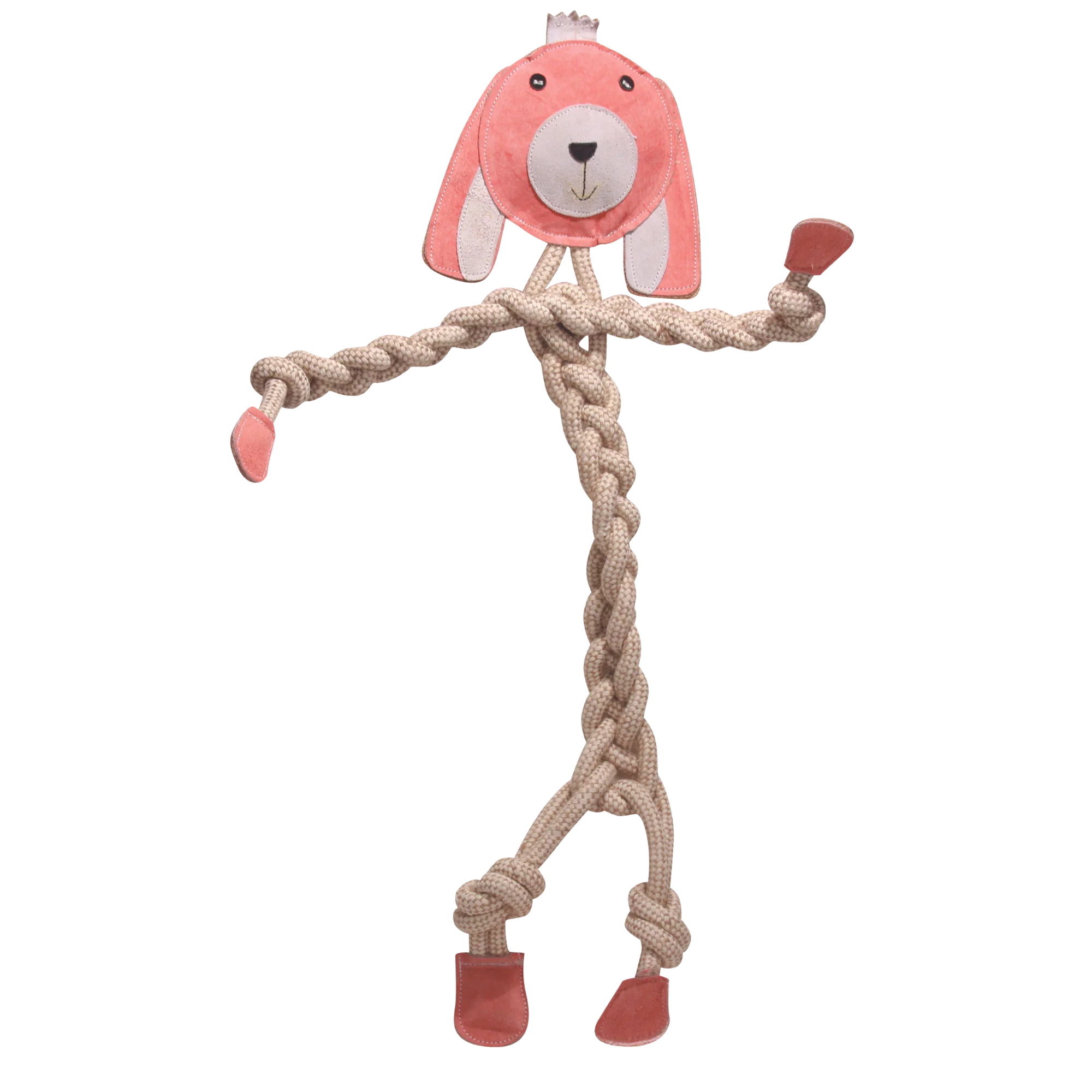 Stylish Bitsy Bunny Natural Rope Knottie® Dog Toy Large 9mm rope diameter Dependable