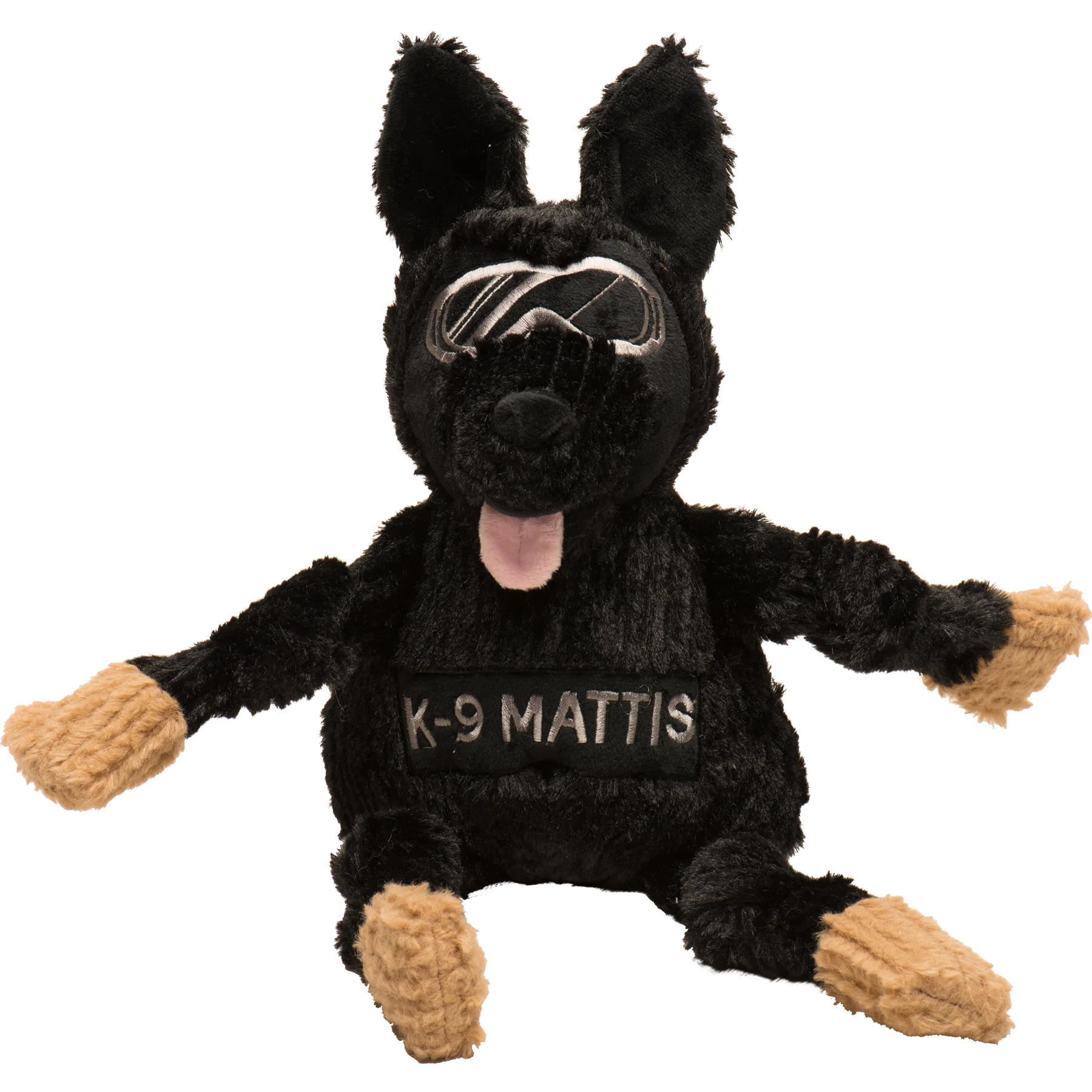 Consistent HuggleCause™ Project K-9 Hero K-9 Mattis Knottie® Plush Dog Toy Large Trusted