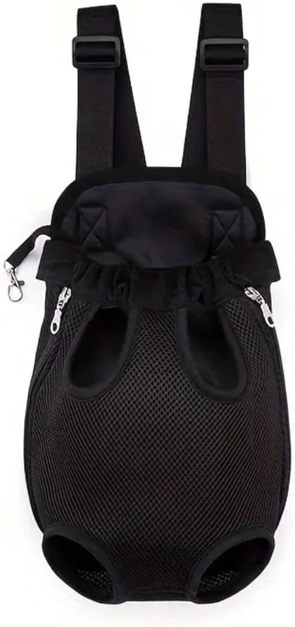 Modern Pet Dog Carrier Backpack Portable Breathable Mesh Chest Carrier Polyester