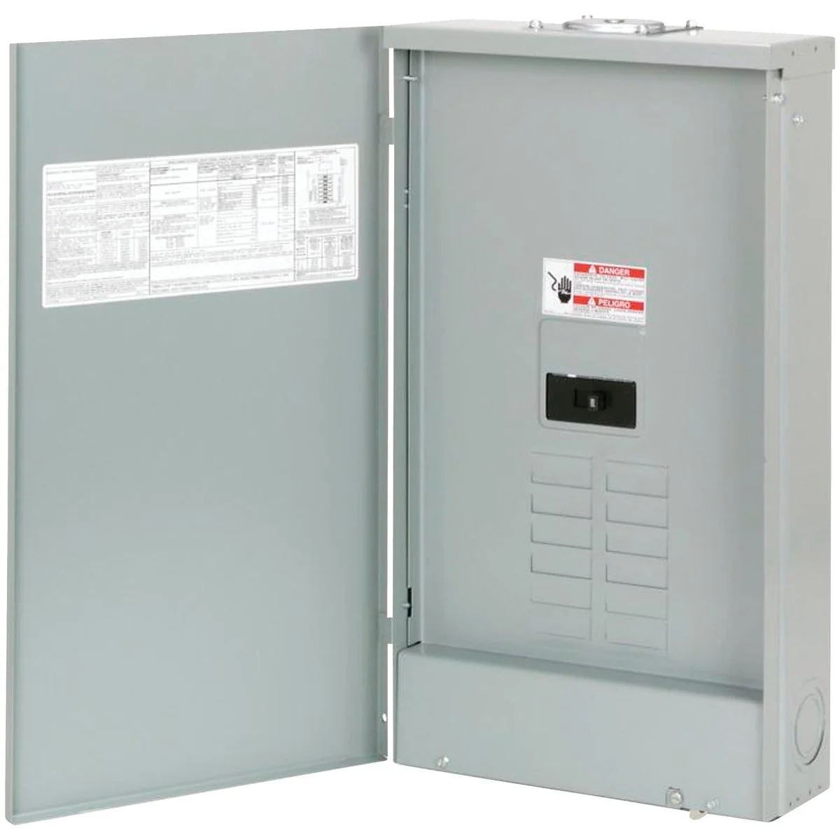 Soft Eaton BR 200A 8-Space 16-Pole Outdoor Plug On Neutral Main Lug Load Center Prestigious