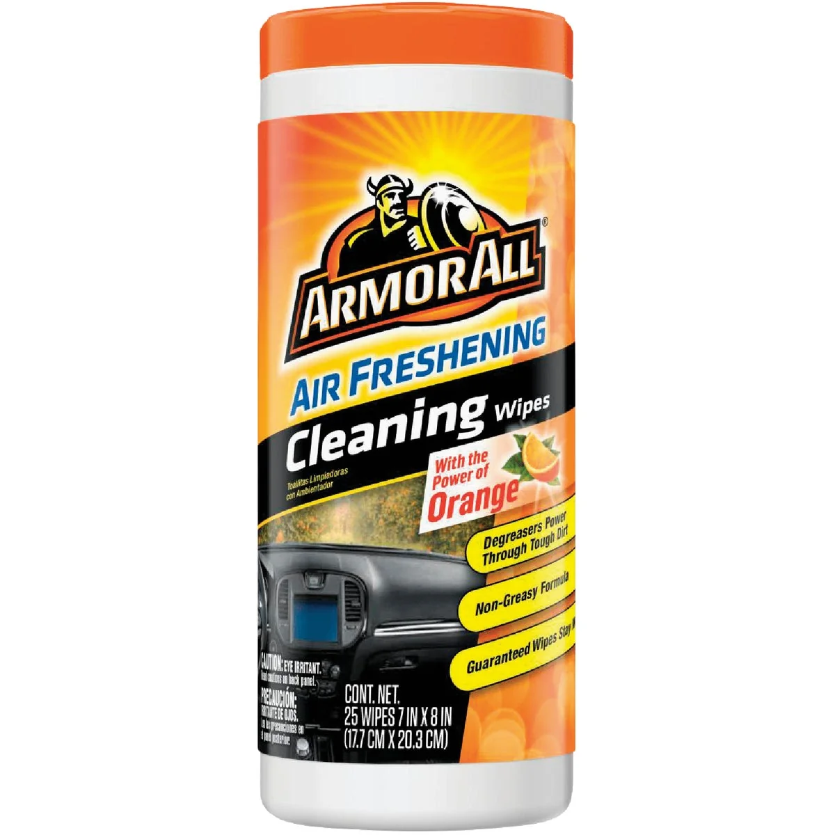 Specialty Armor All Orange Air Freshening 7 In. x 8 In. Multi-Purpose Wipes 25-Count Pure