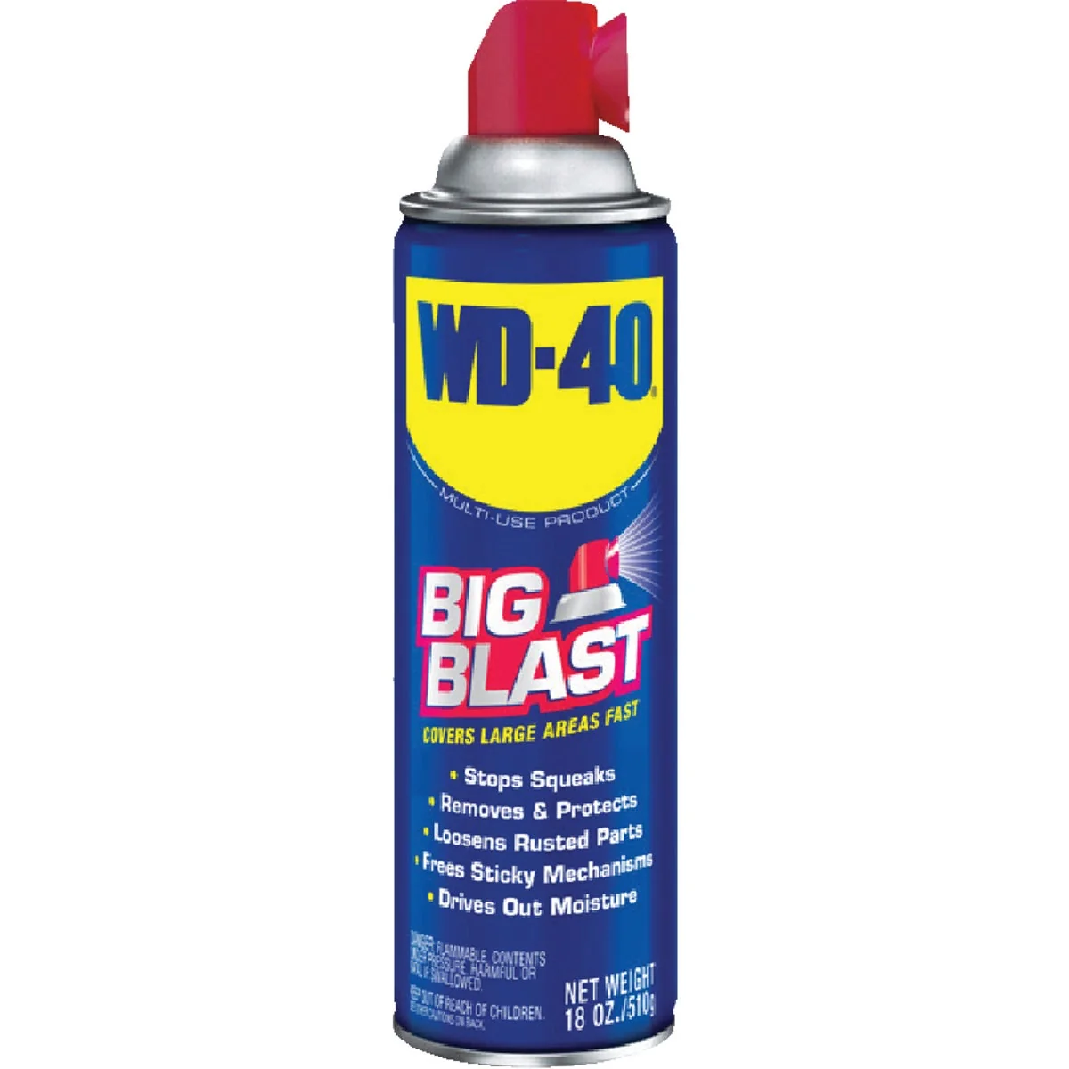 Solid WD-40 Big Blast 18 Oz. Aerosol Multi-Purpose Lubricant Clean