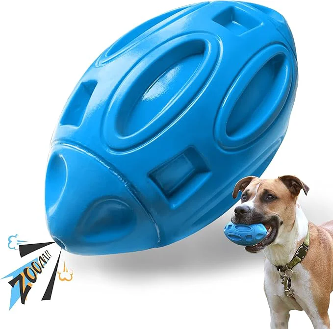 Prestigious EASTBLUE Squeaky Dog Toys for Aggressive Chewers Rubber Puppy Chew Ball Exceptional