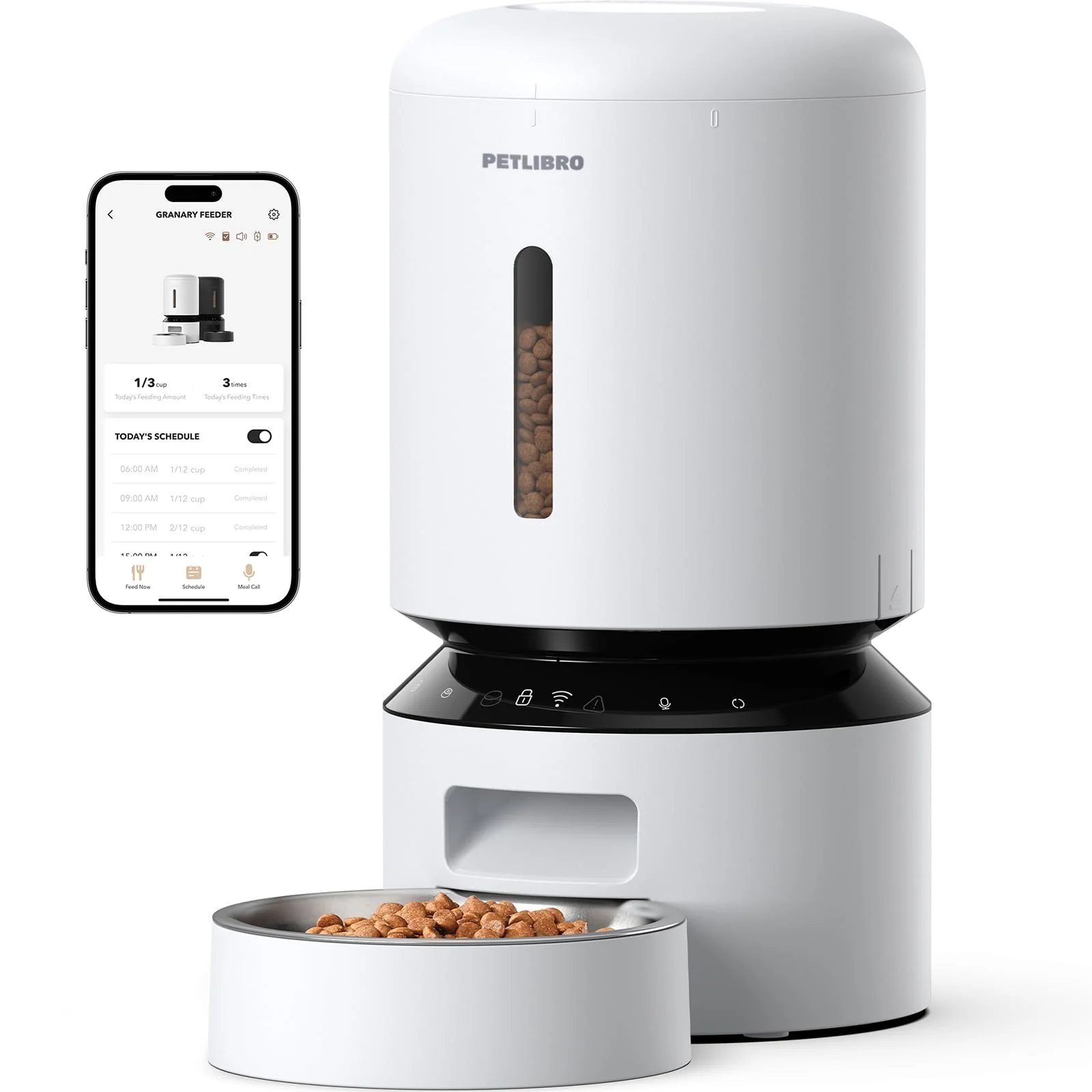 Excellent PETLIBRO Automatic Cat Dog Feeder — 5 GHz WiFi 5L Freshness-Preserving Timed Feeder Minimalist