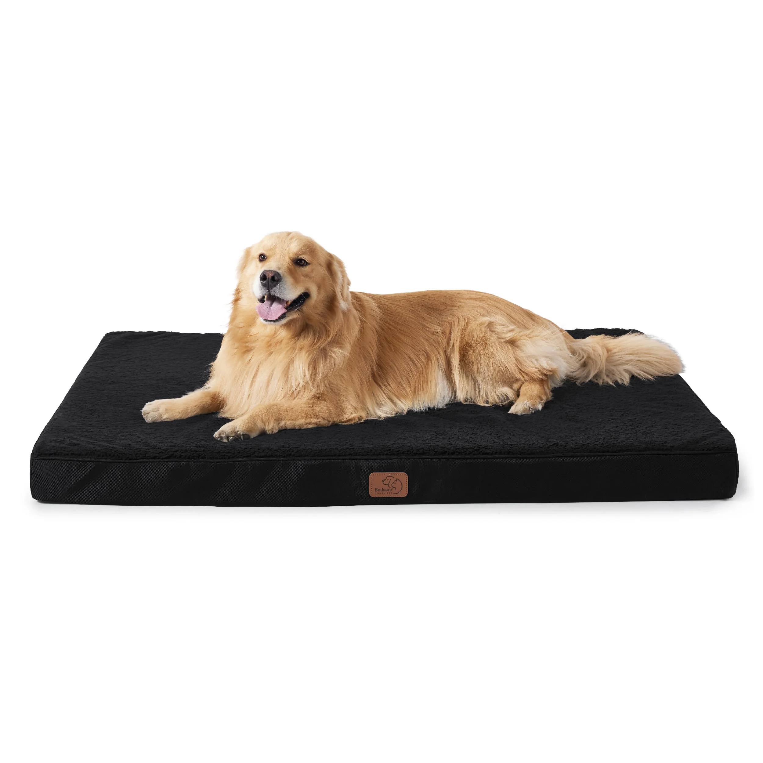 Relaxed Bedsure XL Dog Bed - Large Orthopedic Egg Crate Foam Removable Washable Cover Up to 100 lbs Unique