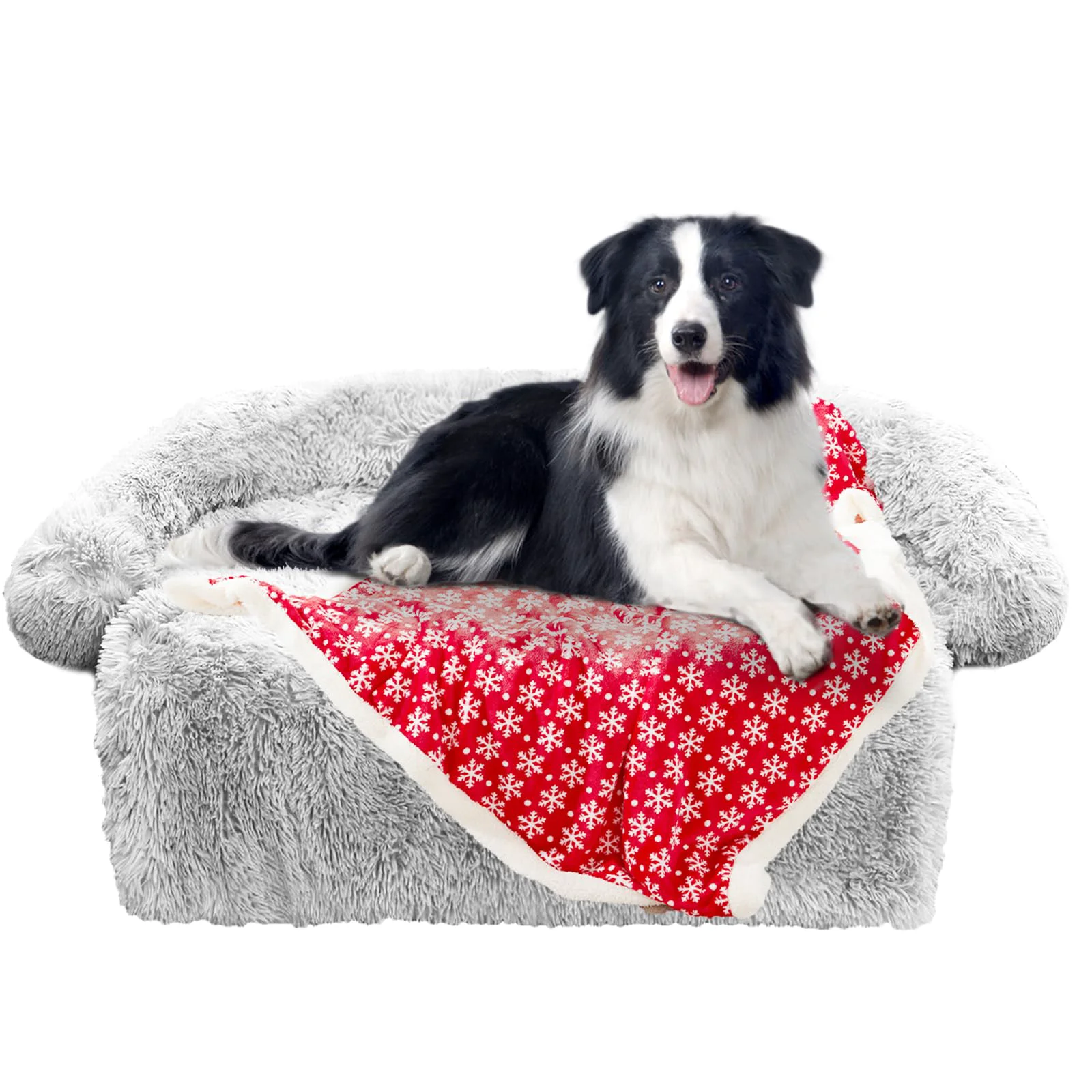 Original GGIB Calming Dog Bed Christmas Throw Blanket — Plush Non-Slip Sofa Cover for Dogs Cats Next-Generation