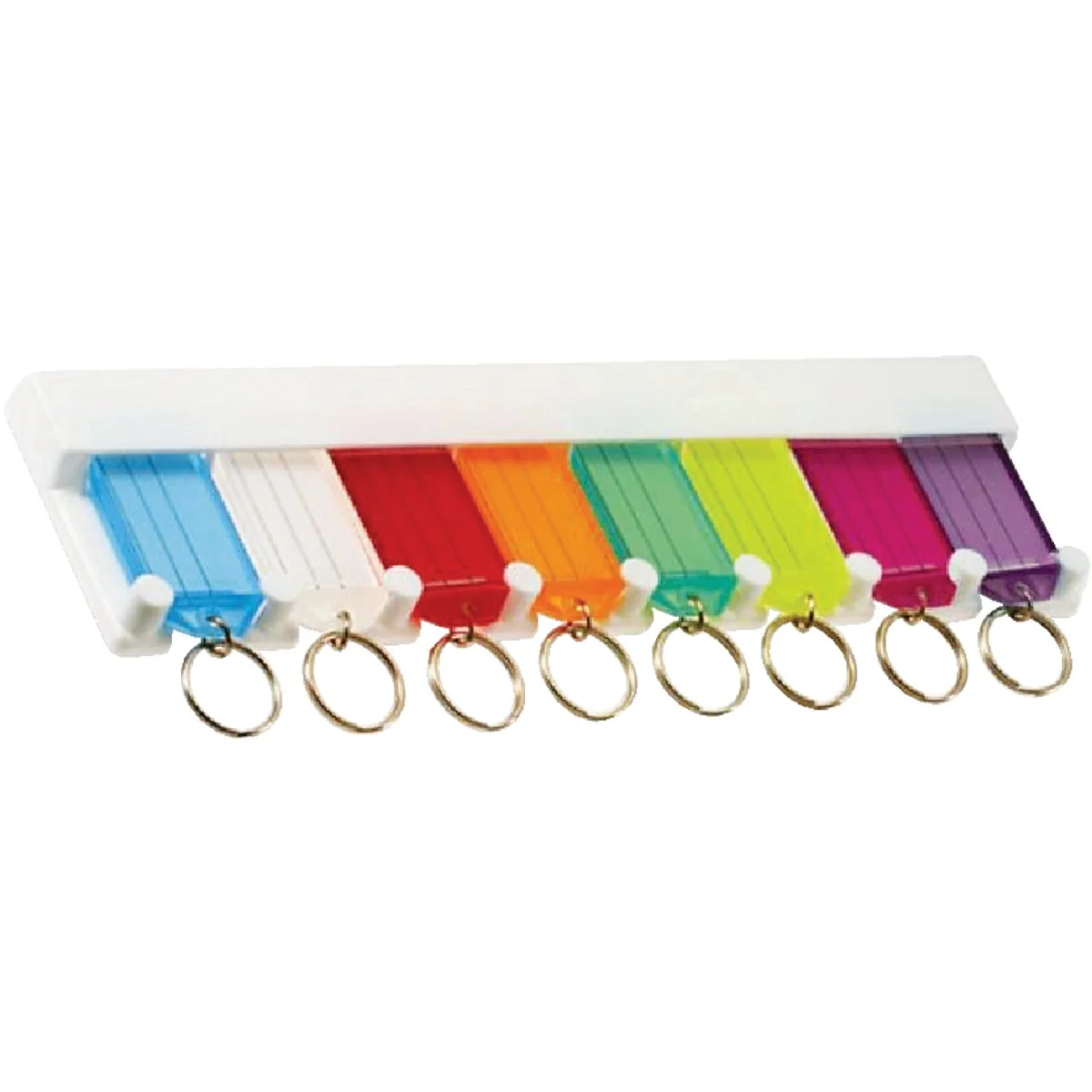 Flexible Lucky Line Keytag Rack 8-Key Easy-to-Use