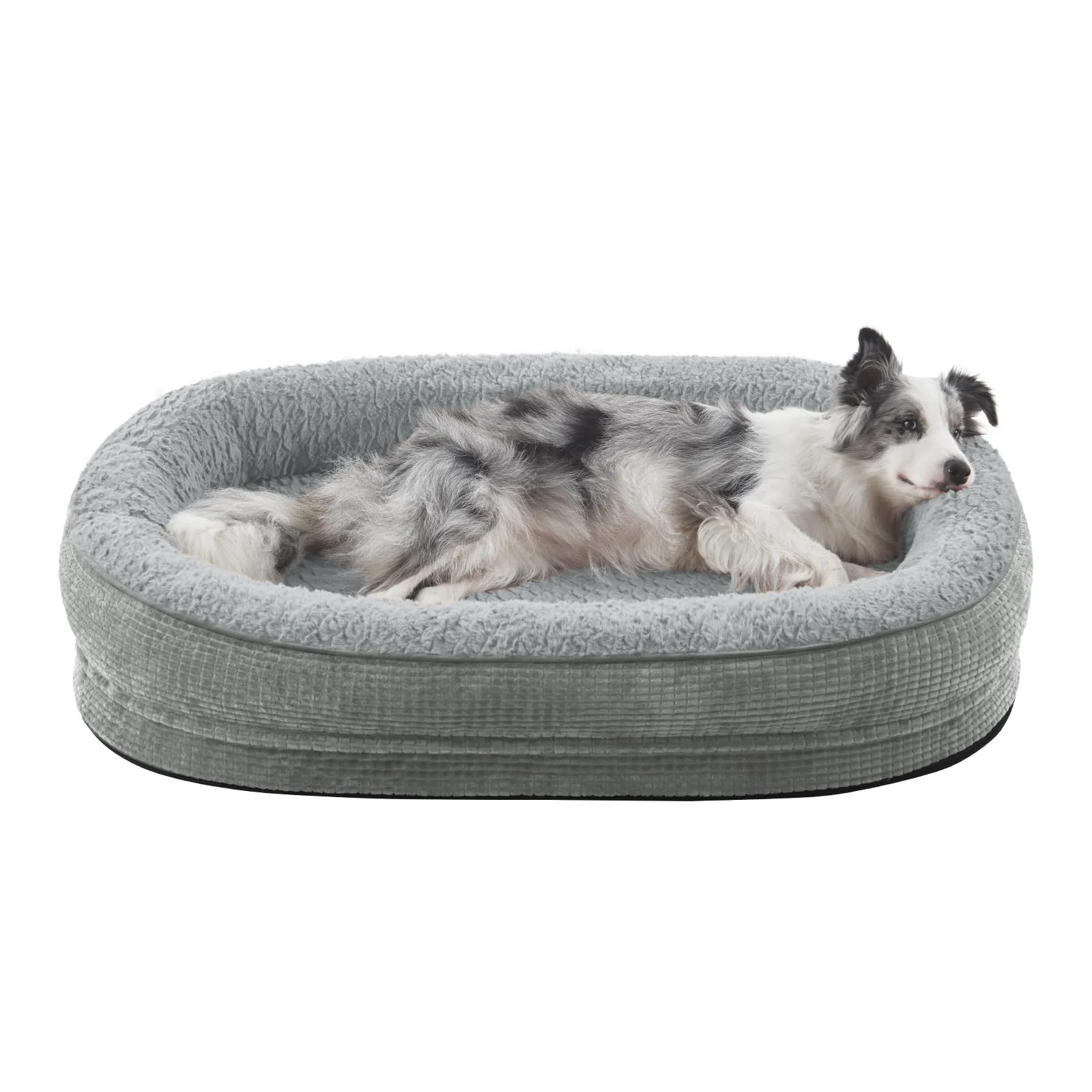 Fine JOEJOY Large Orthopedic Dog Bed - Egg-Crate Memory Foam Waterproof Cover Non-Slip Bottom Casual