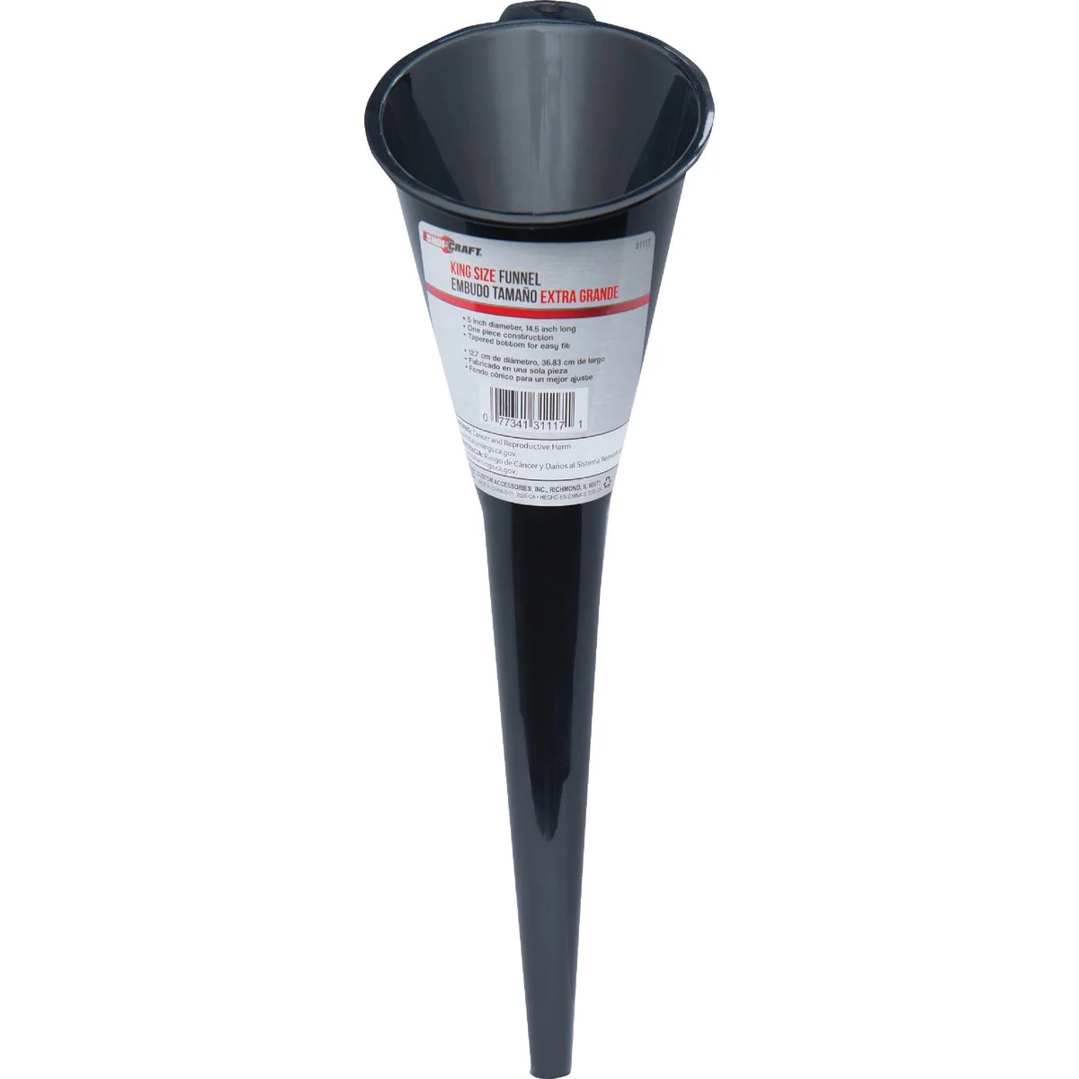Long-Lasting Custom Accessories Heavy-Duty Polyethylene Transmission Funnel First-Class