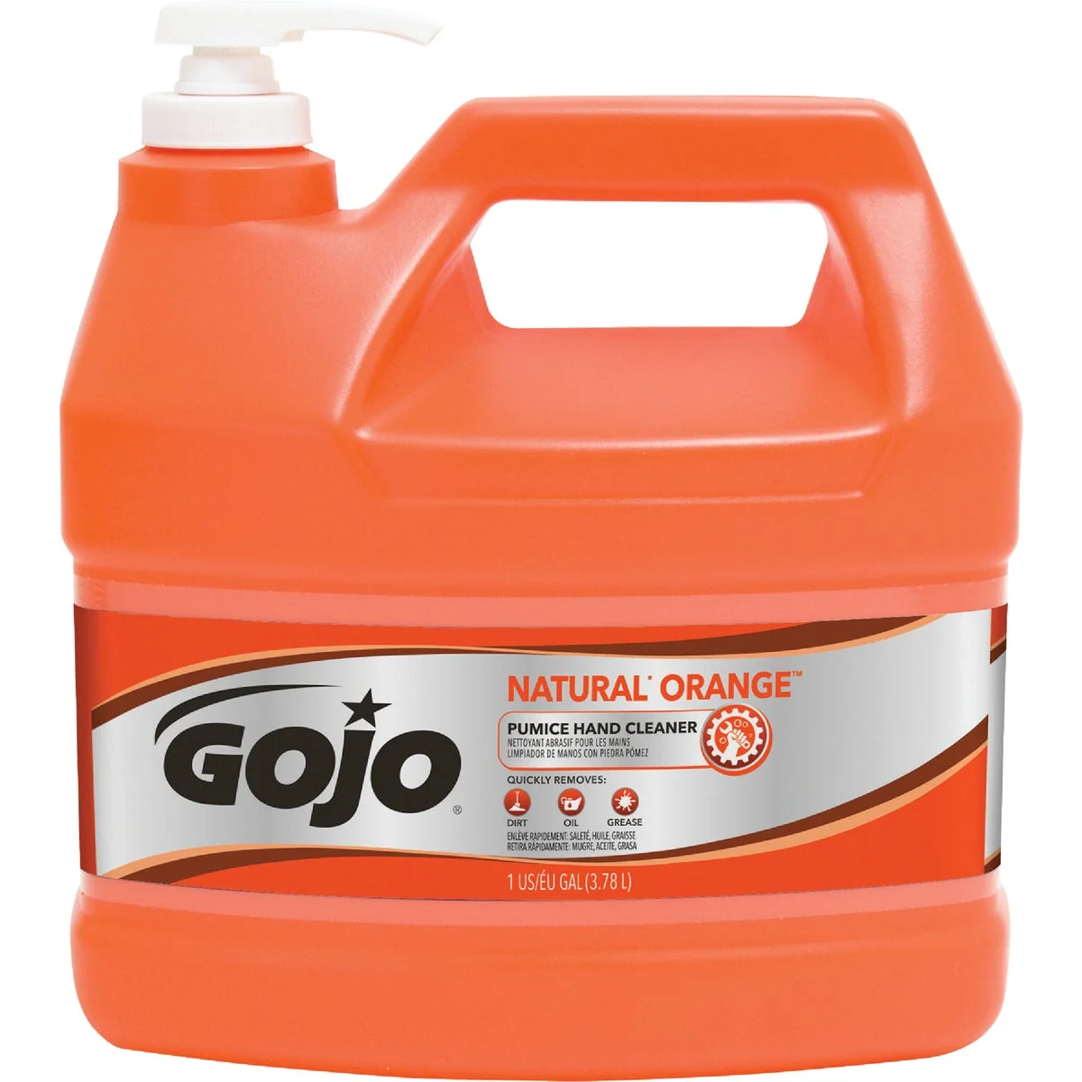 High-End GOJO Natural Orange 1 Gal. Pump Pumice Hand Cleaner Premium