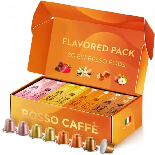 Carefully Designed Espresso Pods for Nespresso Machines 80 Count Practical