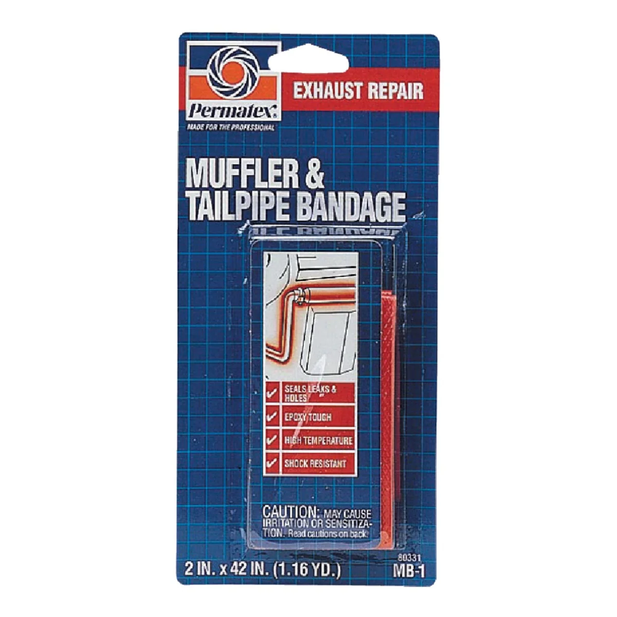 Smooth Permatex 84 Sq In Exhaust Repair Kit Efficient