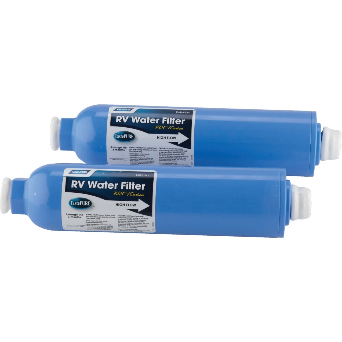 Easy-to-Use Camco Large Capacity Durable In-Line RV Water Filter 2-Pack Verified