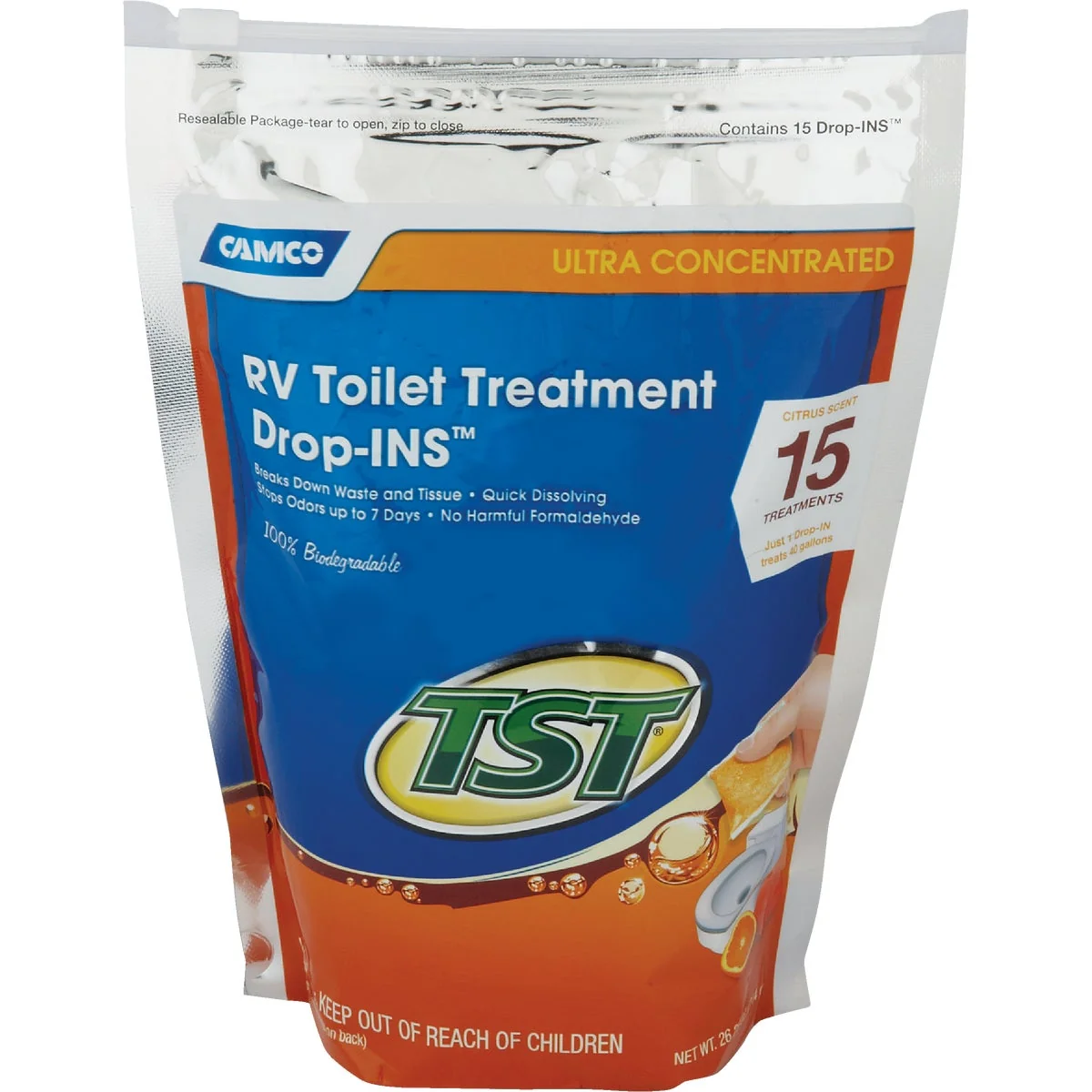 Relaxed TST Ultra Concentrated RV Tank Treatment Drop-INS 15-Pack Healthy