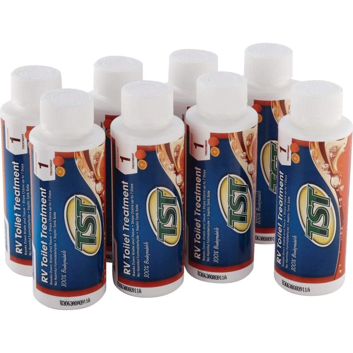 Flexible TST Ultra Concentrated RV Tank Treatment Singles 4 Oz. 8-Pack Clean