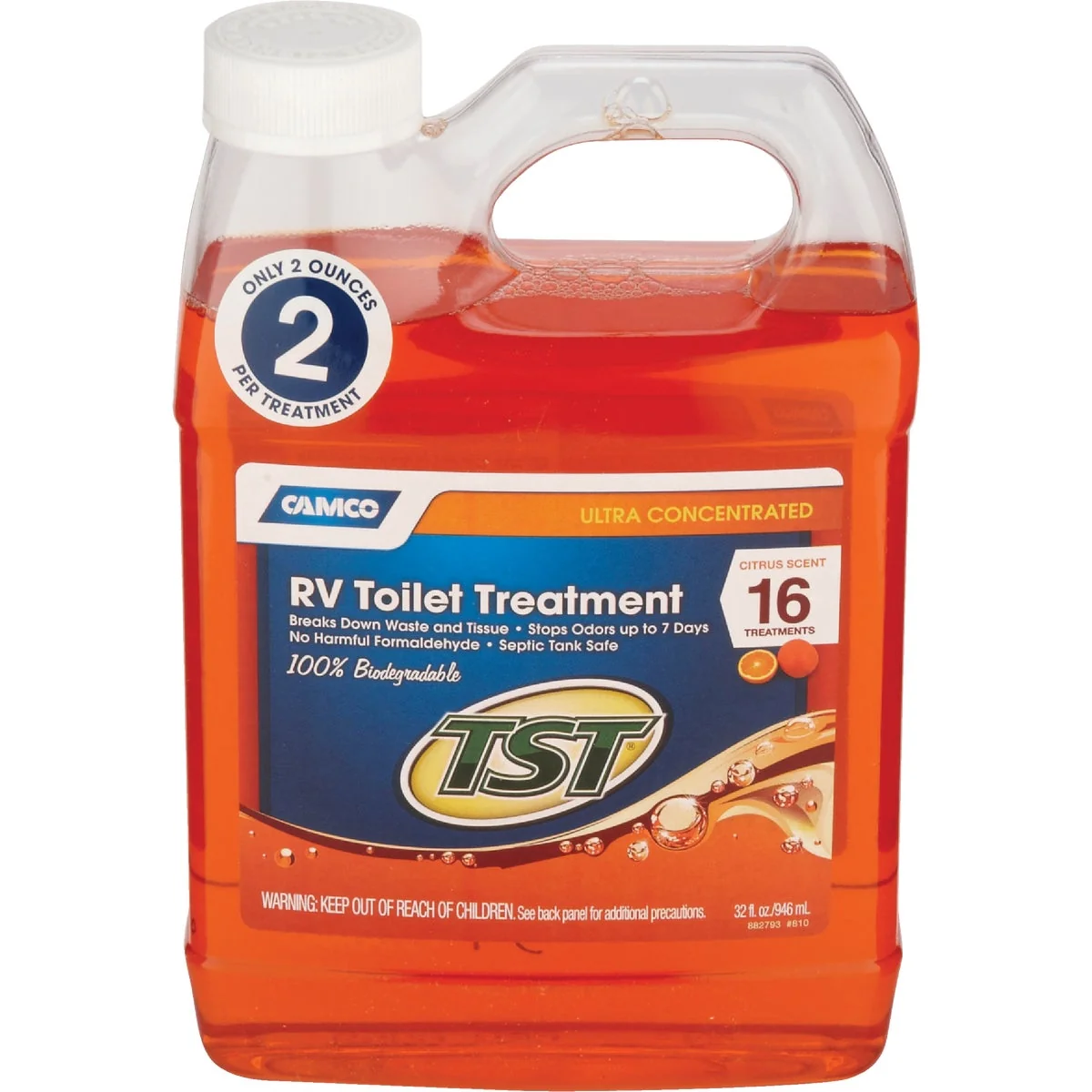 First-Class Camco 32 Oz. RV Tank Treatment Long-Lasting