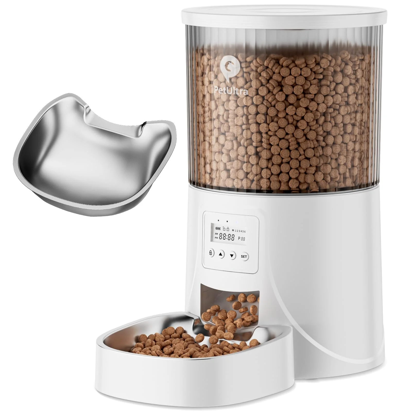 Organic PETULTRA 4L Automatic Cat Feeder – Timed Meals Dual Power Easy Clean Trusted