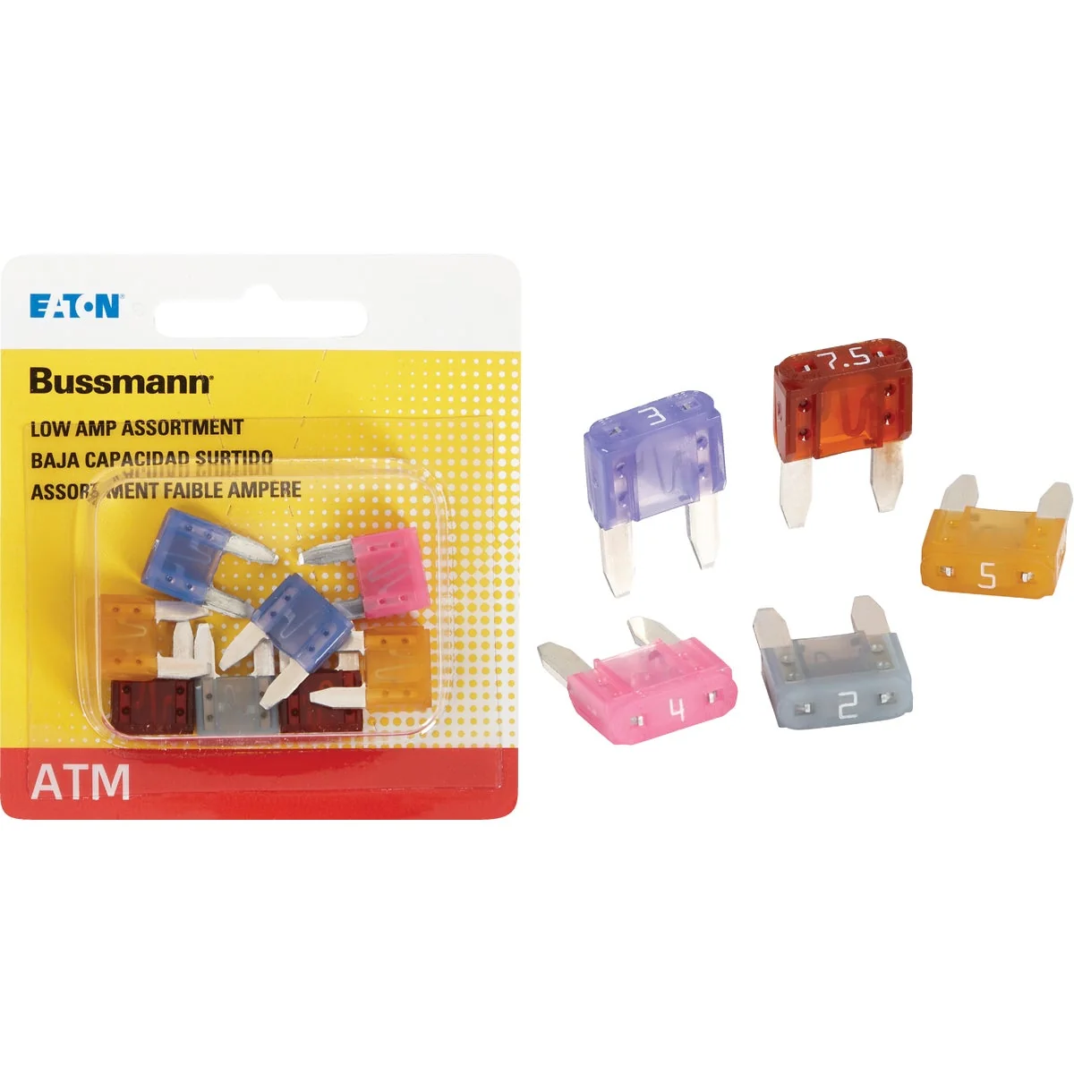 Consistent Bussmann ATM Low Amp Fuse Assortment 8-Piece Minimalist