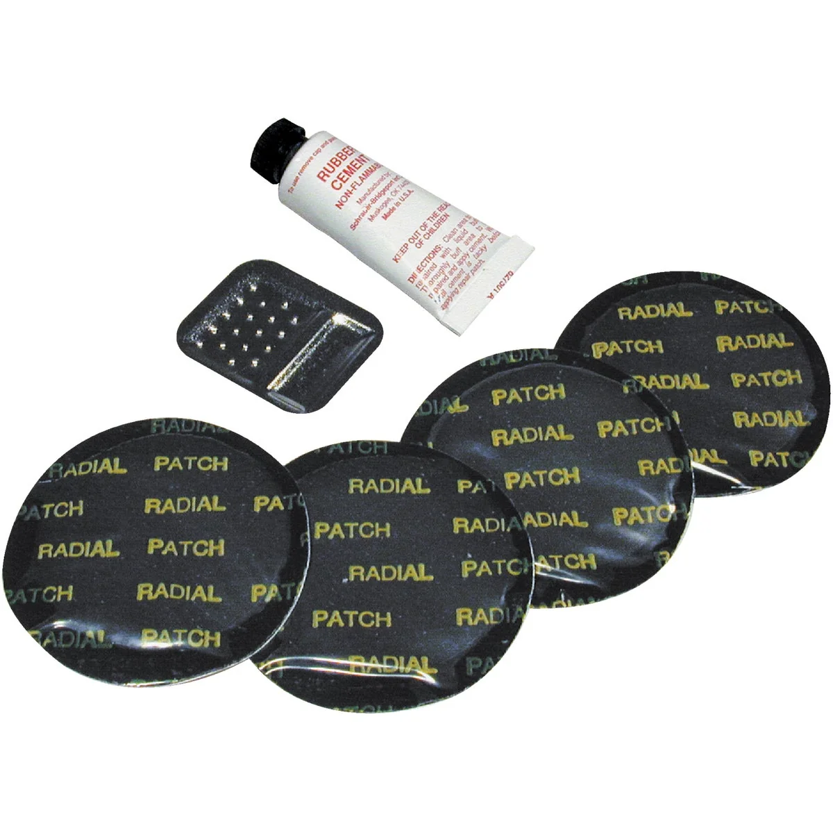 Fine Tru-Flate DIY Radial Tire Repair Kit 6-Piece Sustainable