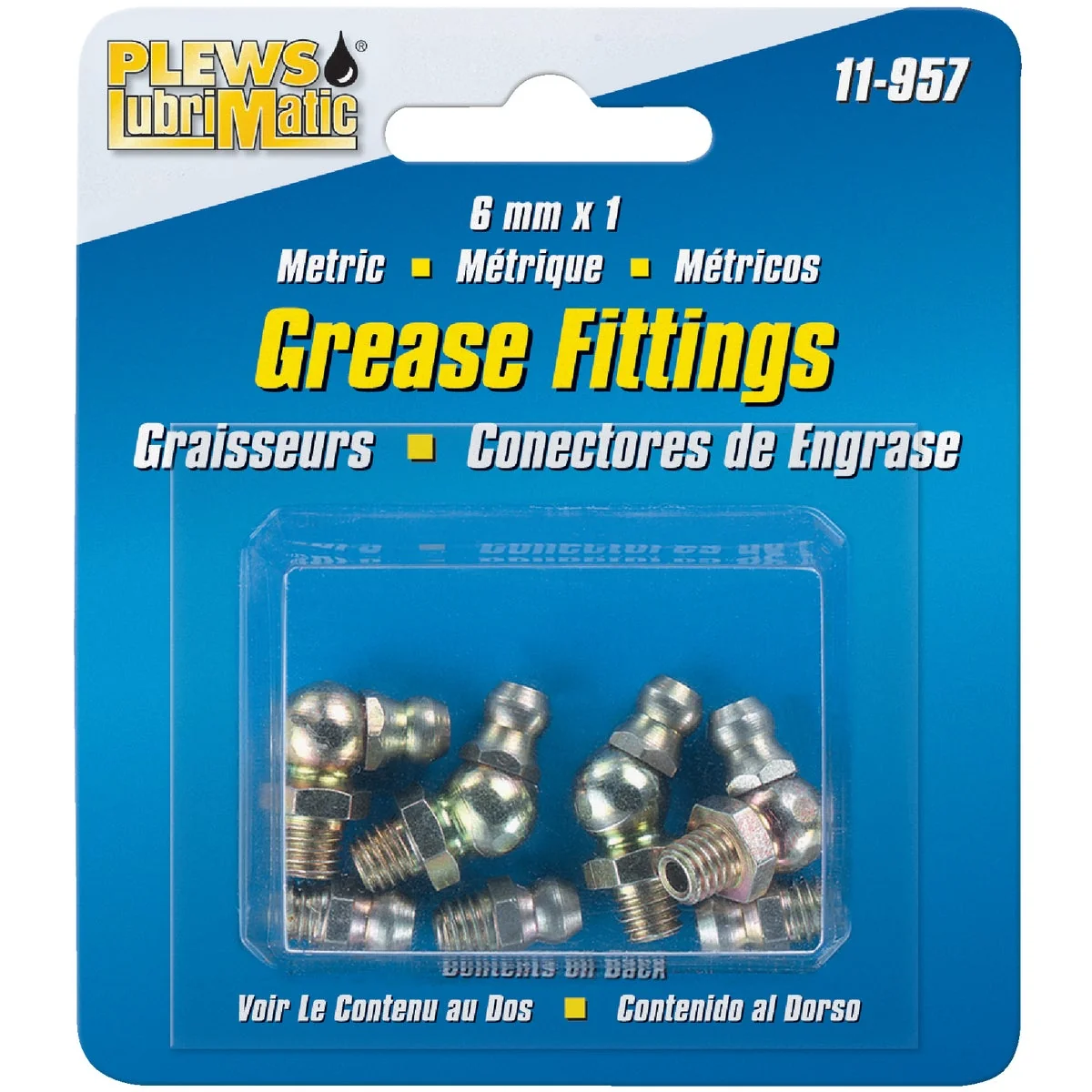 Lightweight Plews Lubrimatic 6mm X 1 Grease Fitting World-Class