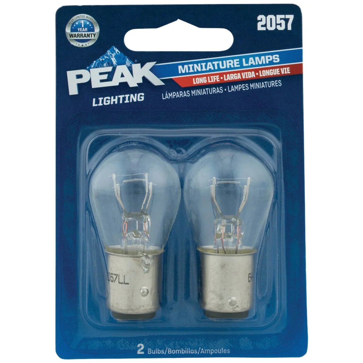 Innovative PEAK 2057 12.8 14V Mini Incandescent Automotive Bulb 2-Pack Dependable